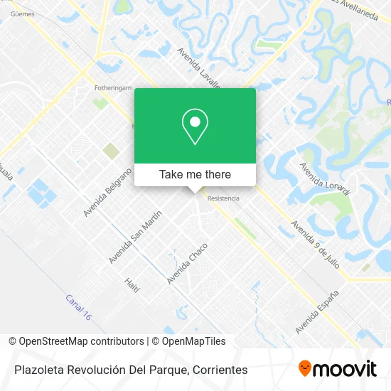 Mapa de Plazoleta Revolución Del Parque