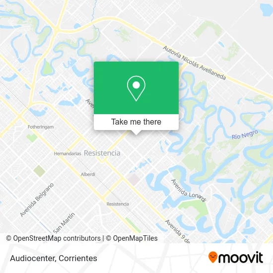 Mapa de Audiocenter