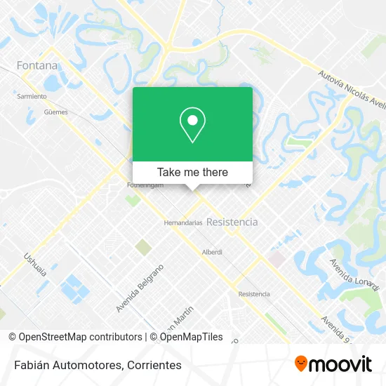Mapa de Fabián Automotores