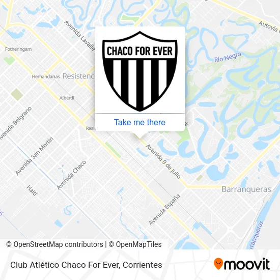 Club Atlético Chaco For Ever map