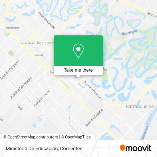 Ministerio De Educación map