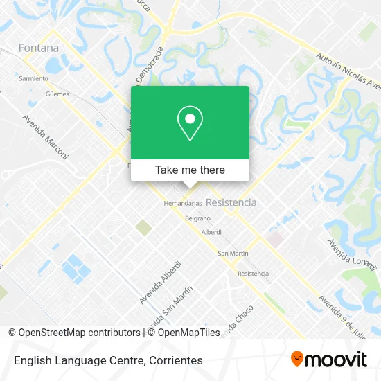 English Language Centre map