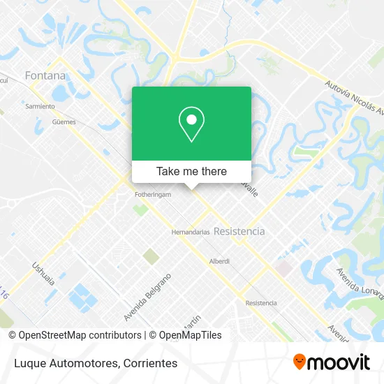 Mapa de Luque Automotores