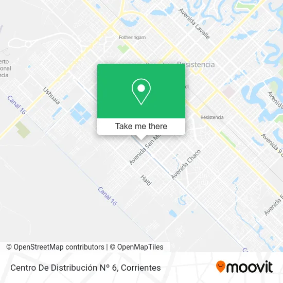Mapa de Centro De Distribución Nº 6