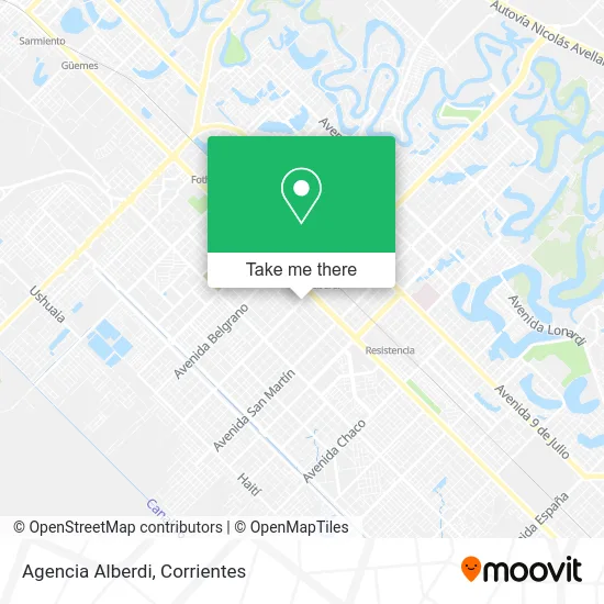 Mapa de Agencia Alberdi