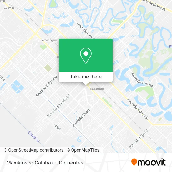 Mapa de Maxikiosco Calabaza