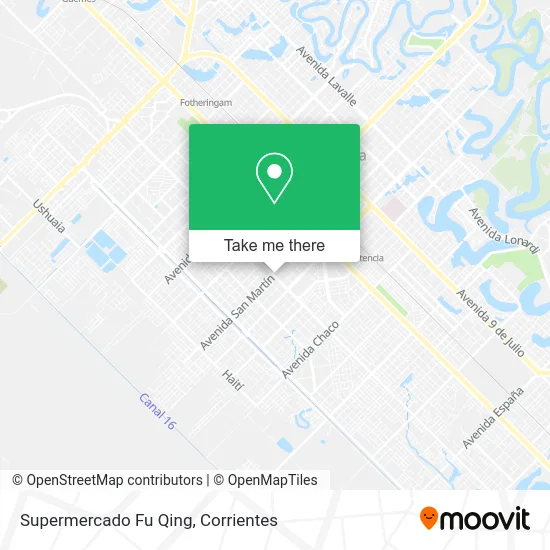 Mapa de Supermercado Fu Qing