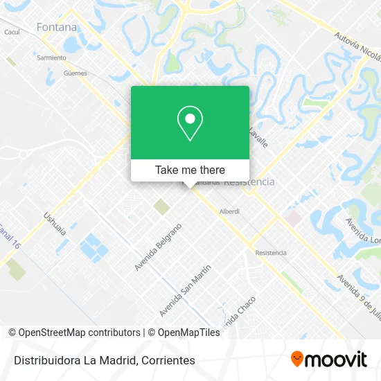 Mapa de Distribuidora La Madrid