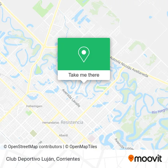 Mapa de Club Deportivo Luján