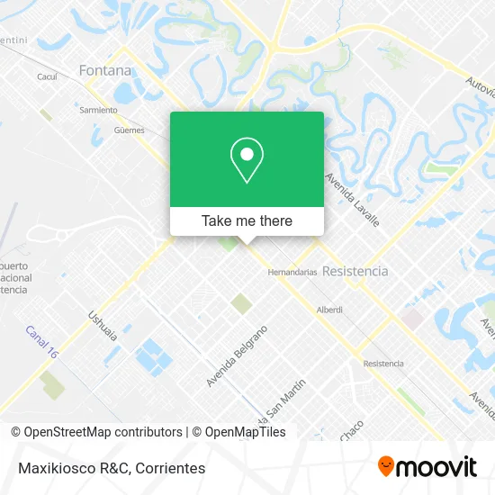 Mapa de Maxikiosco R&C