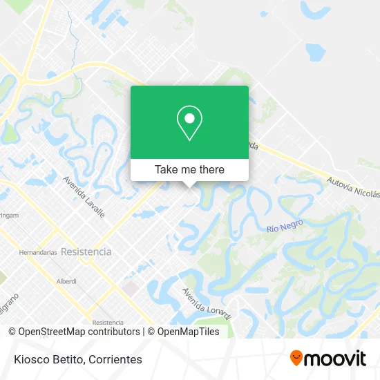 Kiosco Betito map