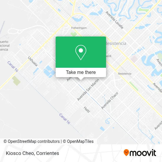Kiosco Cheo map