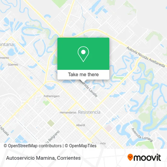 Autoservicio Mamina map