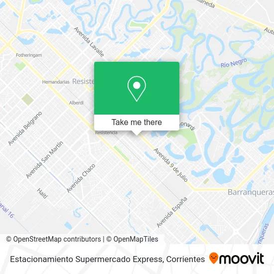 Mapa de Estacionamiento Supermercado Express