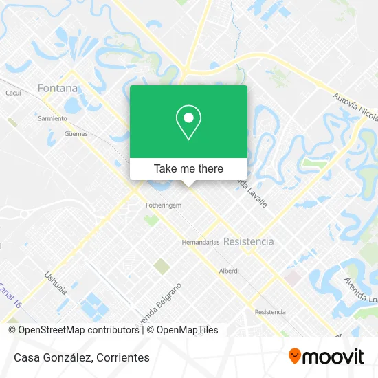Casa González map