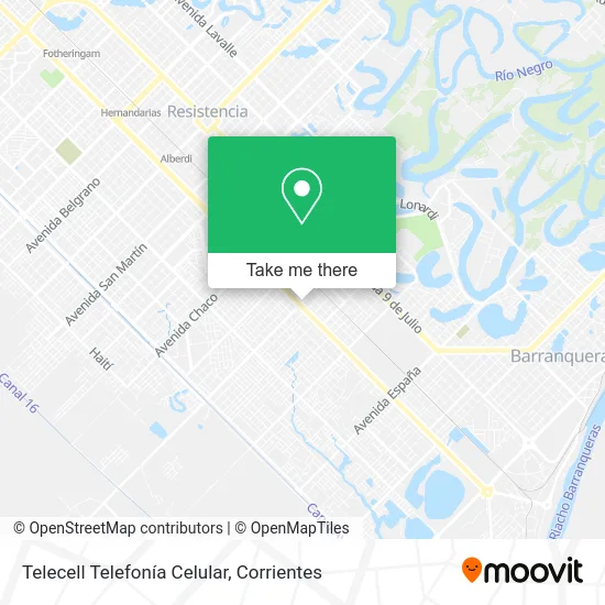 Telecell Telefonía Celular map