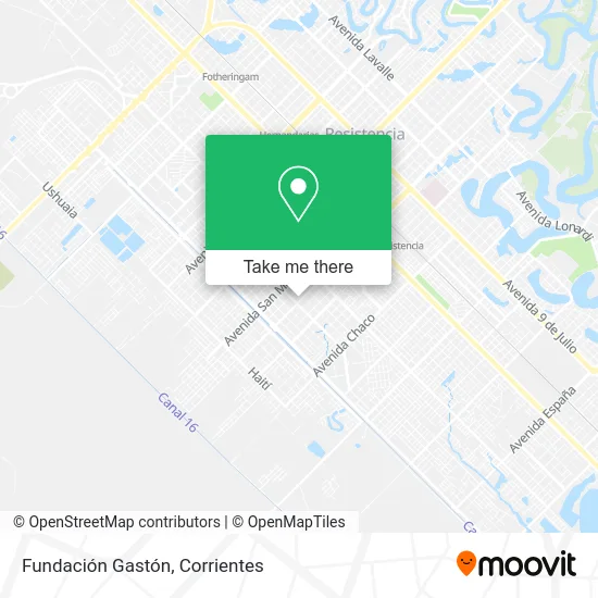 Mapa de Fundación Gastón