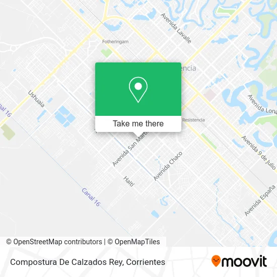 Mapa de Compostura De Calzados Rey
