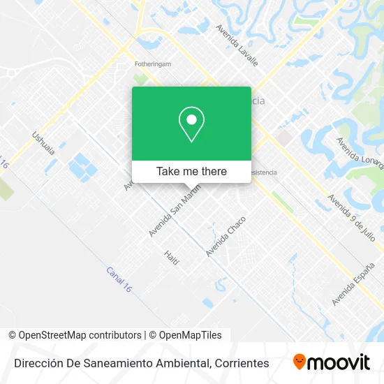 Mapa de Dirección De Saneamiento Ambiental