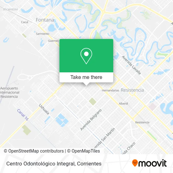 Mapa de Centro Odontológico Integral