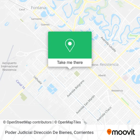 Poder Judicial Dirección De Bienes map