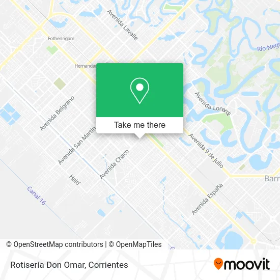 Mapa de Rotisería Don Omar