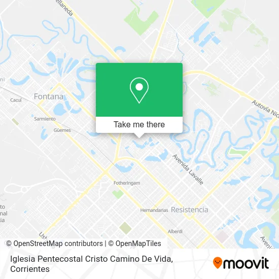 Mapa de Iglesia Pentecostal Cristo Camino De Vida