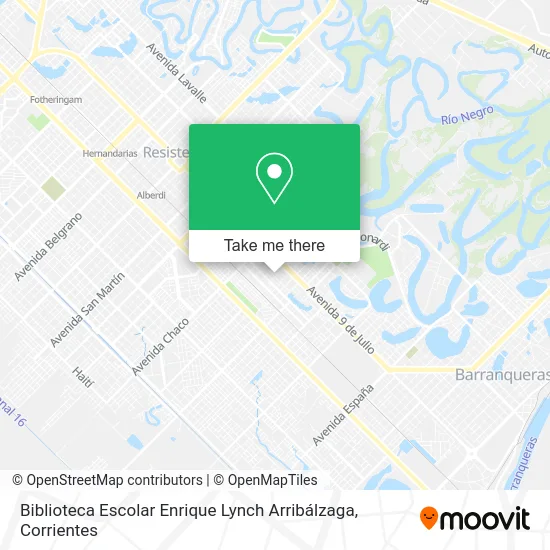 Mapa de Biblioteca Escolar Enrique Lynch Arribálzaga