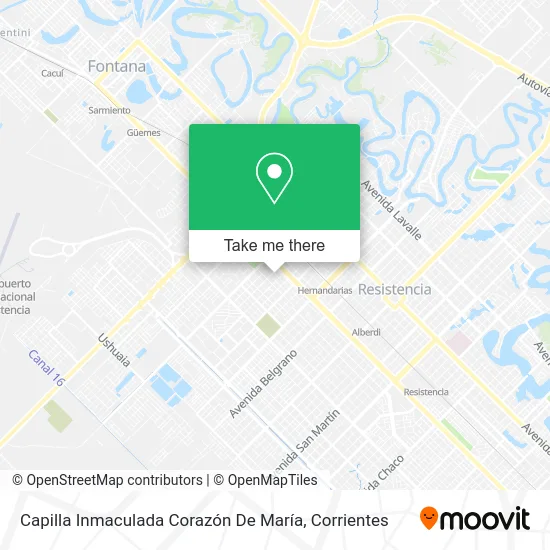 Mapa de Capilla Inmaculada Corazón De María