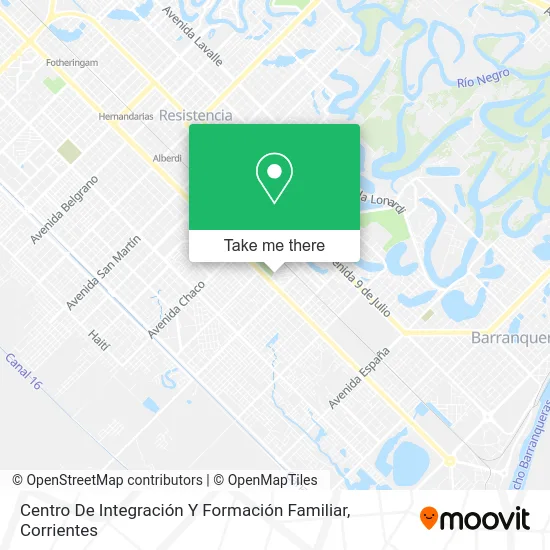 Centro De Integración Y Formación Familiar map