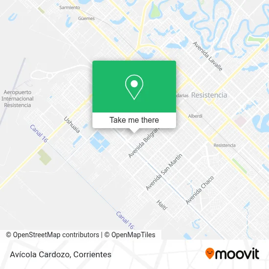 Avícola Cardozo map