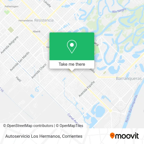 Mapa de Autoservicio Los Hermanos