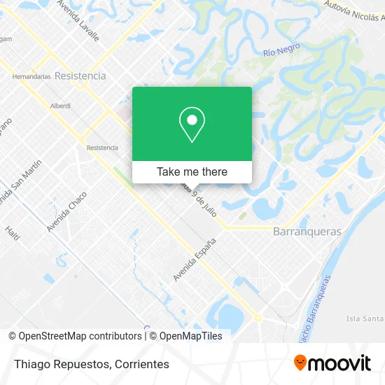 Thiago Repuestos map