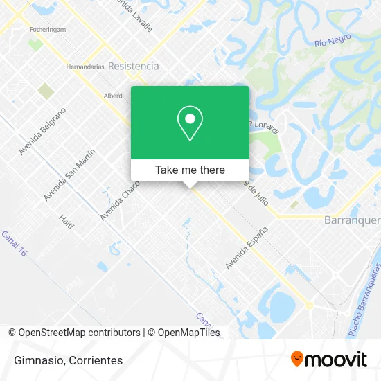 Gimnasio map