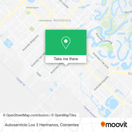 Mapa de Autoservicio Los 3 Hermanos