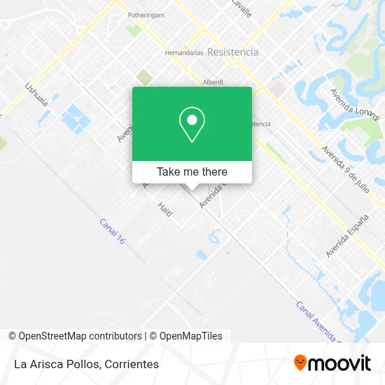 La Arisca Pollos map
