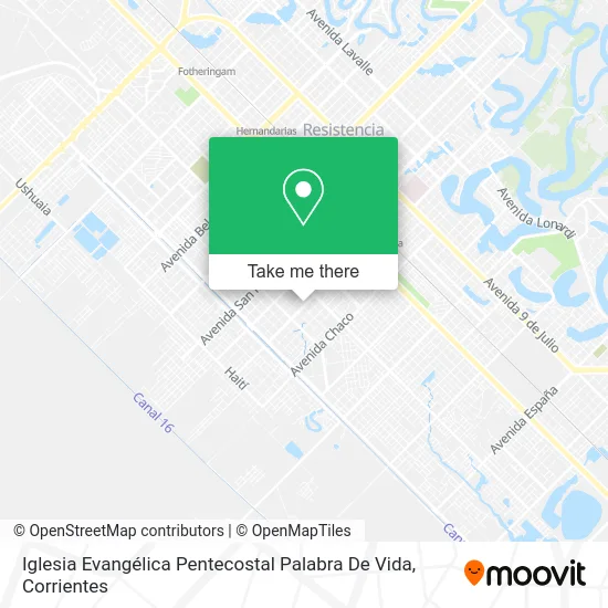 Mapa de Iglesia Evangélica Pentecostal Palabra De Vida