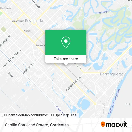 Mapa de Capilla San José Obrero