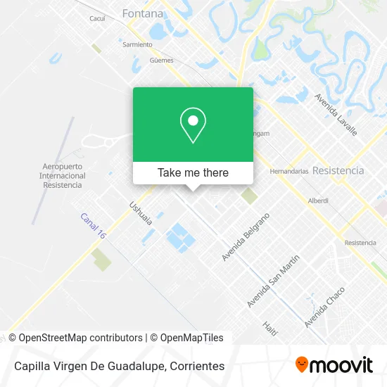 Mapa de Capilla Virgen De Guadalupe