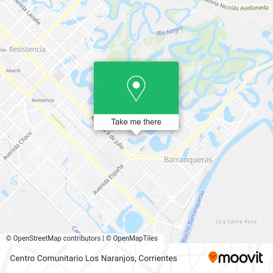 Mapa de Centro Comunitario Los Naranjos