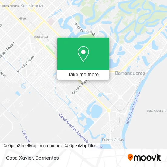 Mapa de Casa Xavier