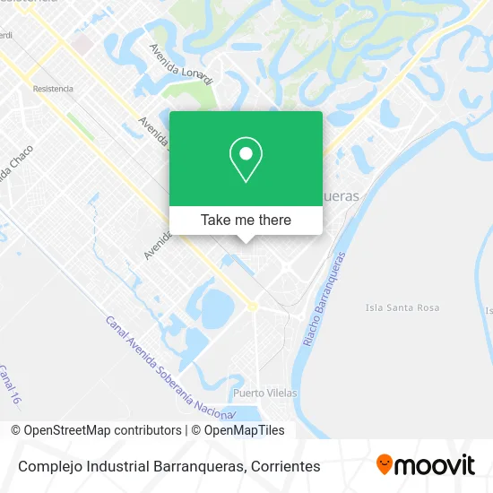 Mapa de Complejo Industrial Barranqueras