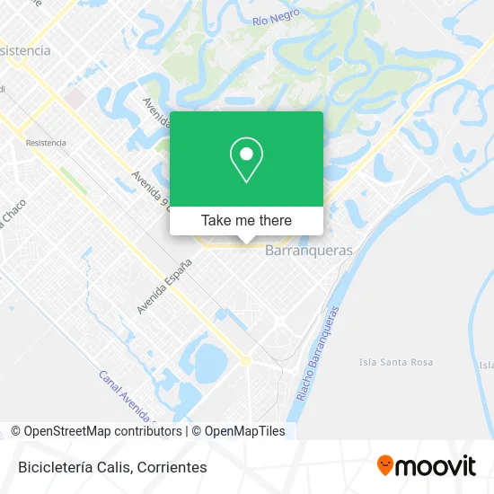 Bicicletería Calis map