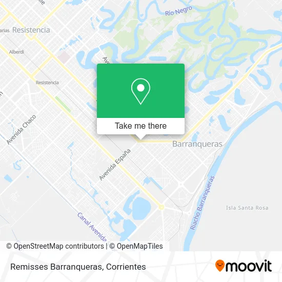 Remisses Barranqueras map
