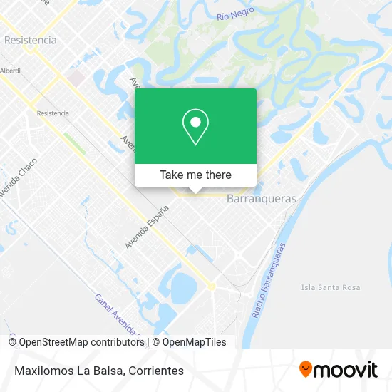 Maxilomos La Balsa map