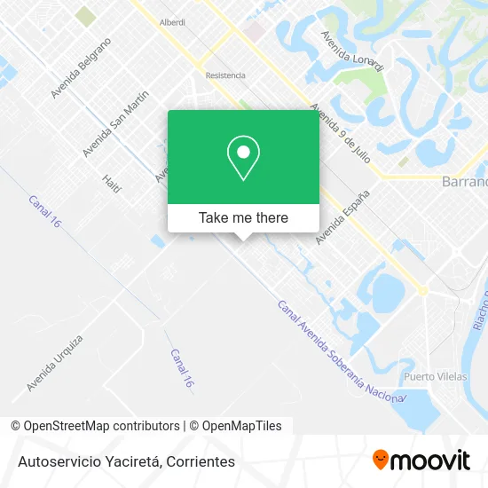 Mapa de Autoservicio Yaciretá