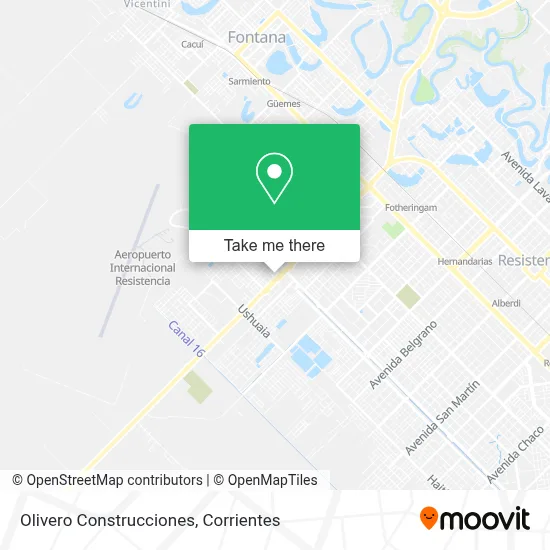 Olivero Construcciones map
