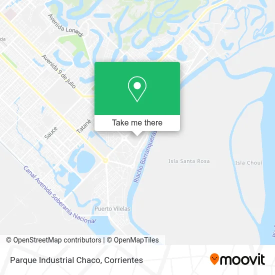 Parque Industrial Chaco map