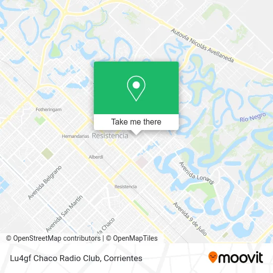 Lu4gf Chaco Radio Club map