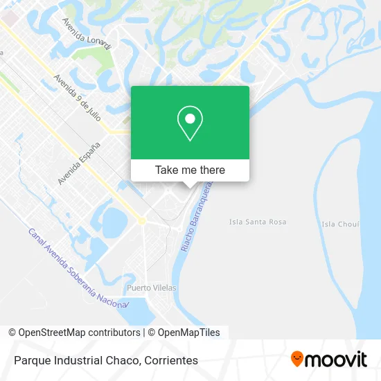 Parque Industrial Chaco map